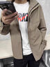 皮尔卡丹（pierre cardin）夹克外套男士秋冬季2025新款大码户外登山服休闲加绒加厚冲锋衣男 8820驼色 2XL 推荐【141-160斤】 实拍图