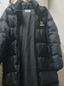 准者长款羽绒服男女情侣款春夏白鸭绒连帽保暖防风加厚运动外套 纯正黑 S (165) 实拍图