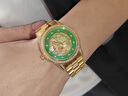 宾爵碧宇蟠龙翡翠腕表品味男士机械手表瑞士进口机芯夜光防水精钢带表 碧宇蟠龙-机械腕表全金色带 实拍图