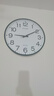 康巴丝（Compas）挂钟客厅简约石英钟表挂墙客厅2024年新款时钟 3588A 墨绿色 35cm 实拍图
