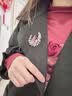 瑞饰界高档月亮水钻胸针女奢华礼盒胸花女西装外套配饰情人节礼物送女友 紫色 实拍图