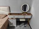 雅即（YAJI）智能梳妆台卧室实木大小户型现代轻奢简约无线充电多功能化妆台桌 120桌+多功能柜+智镜(无凳) 茶色钢化玻璃+蓝牙音响+无线充电 实拍图