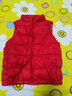 鸭鸭儿童羽绒马甲2025新款男童女童内搭中大童保暖校服神器 中国红130 实拍图