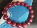 2025蛇年本命年朱砂手串正品男款女士高含量紫金砂单圈转运珠手链 12mm朱砂手串【附鉴定证书】 实拍图