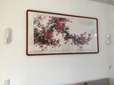 迅典梅花手绘国画中式梅开五福客厅装饰画喜上眉梢挂画沙发背景墙字画 梅开五福 实木带框83*163厘米 实拍图