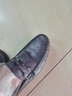muyifan春夏休闲皮鞋男豆豆鞋潮流轻便驾车鞋百搭男鞋子休闲鞋懒人套脚鞋 黑色 41 实拍图