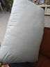网易严选羽丝绒枕头枕芯松软高弹杜邦羽绒棉五星级酒店抗菌阻螨 【A类全棉抗菌】增高款 900g 晴空蓝  1只装 实拍图