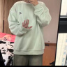 adidas休闲宽松舒适抓绒圆领卫衣套头衫男女阿迪达斯官方轻运动   岩层深土地棕/黑色   XS 实拍图