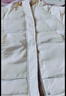 连帽短款棉衣女冬季韩版宽松学院风棉服外套撞色百搭面包服J601 米白色 L （115-130斤） 实拍图