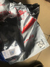 真维斯（Jeanswest）男士卫衣潮牌宽松套头针织无帽打底衫男大码秋冬季重磅圆领外套男 黑#ZS蓝绿笔刷前 4XL 【适合200-230斤】 实拍图