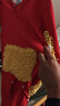 UKUHPK春夏婴儿拖把爬行服宝宝拖地爬爬服连体衣服擦地板防脏罩衣春秋款 红色【漏手漏脚】春秋长袖 90cm 适合20-25斤 实拍图