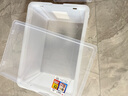 爱丽思（IRIS）书架落地书本收纳箱塑料收纳盒书箱书籍学生书籍衣物书箱儿童书架 爆【大号半透明】56升 无盖 实拍图