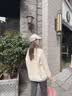 名创优品（MINISO）摇粒绒外套女秋冬季2026年新款潮流冲锋内胆衣服抓绒保暖女士夹克 【420G重磅奥粒绒】米白色(爱艺心胸标) 加厚 M 160 (体重105-125斤) 实拍图