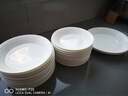 玛戈隆特 事事如意餐具纯白浮雕骨瓷餐具餐盘整套散件组合 23CM*11CM汤碗 1头 实拍图