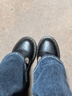 马丁（DR.MARTENS）8065 Mary Jane芭蕾夏舒适光面皮浅口皮鞋玛丽珍鞋 黑色 36 实拍图