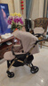 cam IL MONDO DEL BAMBINO意大利制造0-4岁用可折叠可坐可躺双向避震高景观婴儿童进口推车 高景观推车【卡其金951】 实拍图