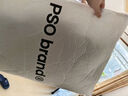 PSO Brand亮面羽绒服男女潮牌简约百搭冬季白鸭绒立领外套 白色 M 实拍图