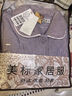 美标商场同款新款三层加厚保暖夹棉纯棉睡袍女冬全棉睡衣新年家居服 茄子色 2XL (175/96A) 实拍图