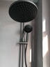 惠达（HUIDA）淋浴花洒套装家用卫生间淋浴增压惠达花洒大置物大顶喷洗澡花洒 5017黑色【四功能】精铜主体-陶瓷阀芯 实拍图