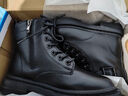 回力（Warrior）官方马丁靴女鞋秋冬保暖高帮英伦风厚底靴子女士潮流百搭皮靴38 实拍图