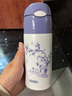 膳魔师（THERMOS）吸管保温杯400毫升男女士316保冷水杯子TCMI-400S-GP(青花II) 实拍图