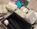 百草园旅行收纳袋行李箱内收纳包出差旅游衣服内衣物必备整理袋分装包白 实拍图