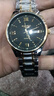 冠琴（GUANQIN）名牌手表男士商务时尚双日历石英表休闲防水男表情人节礼物送老公 绅士间金黑面 实拍图