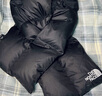 北面（The North Face）羽绒围巾Nuptse情侣款700蓬鹅绒填充户外舒适保暖新款|89WJ JK3/宇宙黑 OS 实拍图