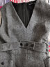 颜域羊毛针织无袖连衣裙女冬装2023新款时尚V领收腰中长款背心裙 灰色1 XL/42 实拍图