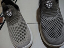 回力（Warrior）男鞋夏季透气网鞋男一脚蹬休闲运动鞋子男软底网面鞋 咖啡色 43  实拍图
