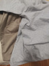 战浩【2件】纯棉长袖T恤男春秋圆领纯色中青年宽松大码打底衫重磅秋衣 灰色+卡其色 XL 建议【135-150斤】 实拍图