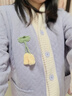 婧麒（JOYNCLEON）月子服冬款加厚保暖哺乳睡衣空气棉孕妇产后家居服 紫XL Jyz81707 实拍图