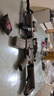 锋加盛m4合金玩具枪水连发HK416电动SR16天弓M416吃鸡装备发射器 M4沙色顶配+558全息+菠萝倍镜 实拍图