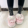 利达妮（TZLDN）HelloKitty凯蒂猫棉拖鞋女秋冬季包跟外穿2024新款保暖可爱棉鞋女 凯蒂猫【甜妹围裙款】 38-39 【适合37-38】 实拍图