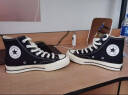 匡威（Converse）1970s 经典三星标高帮鞋情侣运动鞋学生鞋休闲帆布鞋男女鞋多巴胺 162050C 三星标经典黑 42.5 /9 实拍图