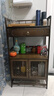 巧童匠新中式实木博古架摆件茶叶架置物架多宝阁展示柜茶具茶杯收纳架子 胡桃色三层中抽带门50长加固 实拍图