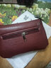 袋鼠520真皮包包女25春夏七夕牛皮斜挎包时尚软皮妈妈包中年小女包 酒红色小号  送手拿包 实拍图