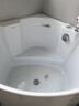 东鹏（DONGPENG）浴缸家用亚克力日式spa按摩浴缸小户型成人坐式酒店三角圆形浴缸 龙头缸0.9*0.9米 实拍图