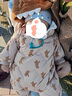 迷你巴拉巴拉连体羽绒服男女童宝宝冬季加厚三防萌趣动物毛绒帽羽绒连体衣 实拍图