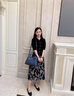 狄梵普女士包包女包奢侈斜挎包品牌2025新款生日情人节礼物送老婆送女友 蓝色【礼盒装】 当日发货 实拍图