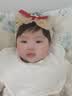 牧余0--3岁婴儿发带女宝宝护囟门帽头花发饰新生儿发箍周岁头饰蝴蝶结 红色皇冠【一个装】 实拍图