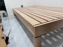爱家智造全榉木蒙氏地台床实木儿童床1.5米男孩无床头排骨架床女孩榻榻米 原木色【高度30cm】全榉木 1.2米x2米/单床 实拍图