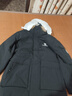 骆驼冲锋派克羽绒服男[王俊凯同款]秋冬保暖极寒防泼水工装羽绒服女 N145A，幻影黑 ，男女同款 L 实拍图