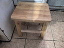 莱美汇橡木实木小凳子家用成人矮凳橡木小方凳木板凳椅子小木凳凉板椅 27长23宽27高 实拍图