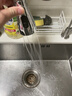 YEMO德国抽拉式水龙头替换头配件喷头厨房洗菜盆可伸缩连接花洒出水嘴 银色【梨形A款】2档调节 增压防溅/四分接口/三挡调节 实拍图