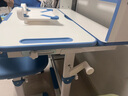 下一章儿童学习桌小学生家用写字书桌小孩写作业专用桌子可升降桌椅套装 尊享蓝【手摇升降+书架+海绵椅+阅读板】 实拍图