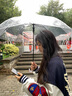 魔小宅透明雨伞长柄手动女生高颜值韩系超轻家用便携学生雨伞上学专用 透明高颜值 8骨 实拍图