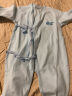 贝贝怡【官方发售】婴儿衣服新生儿连体衣系带绑带哈衣婴儿内衣 绿色L477（夏季薄款） 6个月/身高66cm 实拍图