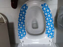 马桶垫加厚加绒冬季马桶贴垫通用防水坐便垫可水洗粘贴颜色随机 1对 实拍图