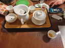 不拙白瓷茶具套装整套功夫茶具茶杯茶盘家庭用香雪10头古窗泡茶套装 实拍图
